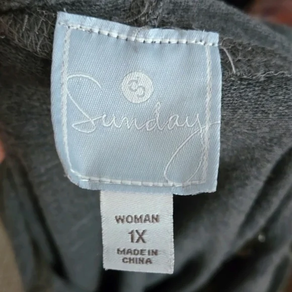 Gray and White Lace Women's Hoodie-Dressbarn - Picture 8 of 9